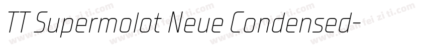 TT Supermolot Neue Condensed字体转换